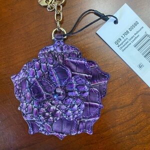 🆕🔥BRAHMIN🔥Magnolia Bag Charm in Ultraviolet Ombre - NWT